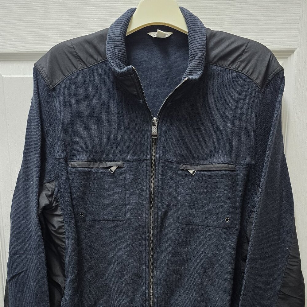 Calvin Klein Men's Blue Knits Jacket Large